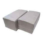 SERVIETTE ZIG ZAG BLANC PEU GRIS