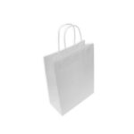SACHET PAPIER BLANC POIGNEE TORSADEE 26*14*31